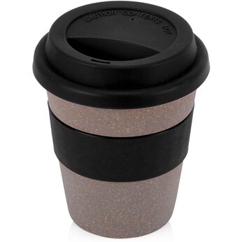 Стакан "Cafe" серо-коричневый/черный