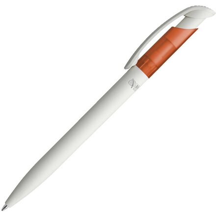 Ручка шариковая автоматическая "Bio" белый/оранжевый