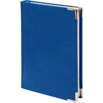 Ежедневник недатированный "Kennedy" синий, срез серебристый