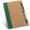 Блокнот "Asimov" c ручкой, коричневый/светло-зеленый
