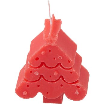 Свеча "Елочка", красный