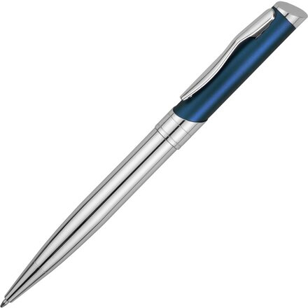 Ручка шариковая "Глазго" серебристый/синий