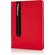 Блокнот "Deluxe" с ручкой-стилусом красный/черный