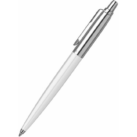 Шариковая ручка Parker Jotter ORIGINALS WHITE CT, стержень: Mblue ЭКО-УПАКОВКА