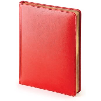 Ежедневник недатированный "Sidney Nebraska" красный, срез золотистый