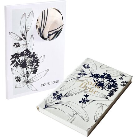 Набор подарочный: Ежедневник недатированный "Fleur", платок 75*75 см "Fleur"