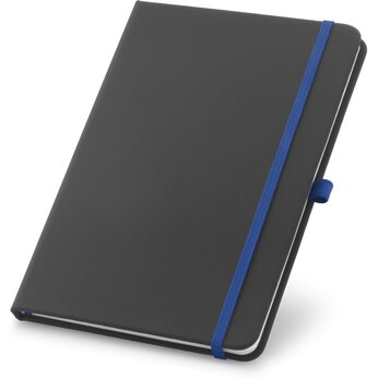 Блокнот "Corbin" черный/королевский синий