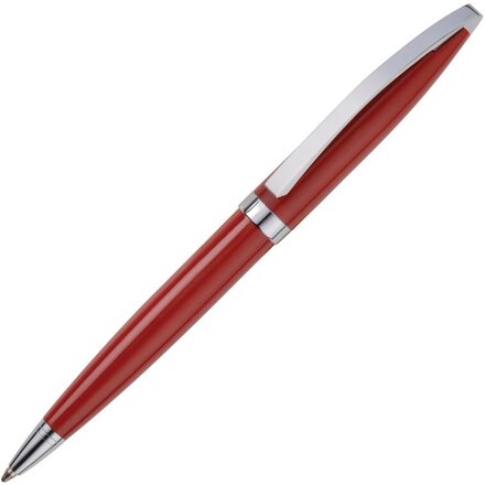Ручка шариковая "Куршевель" красный/серебристый