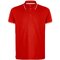 Рубашка-поло мужская "Spectrum" 195, 3XL, красный/белый