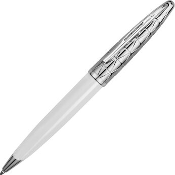 Ручка шариковая Waterman, белый/серебристый