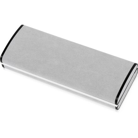 Футляр для ручки "Velvet box" серый/серебристый