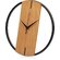 Деревянные часы с металлическим ободом, диаметр 30 см, "Time Wheel", натуральный/черный