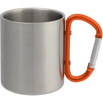 Кружка термическая "Hiking Day" серебристый/оранжевый