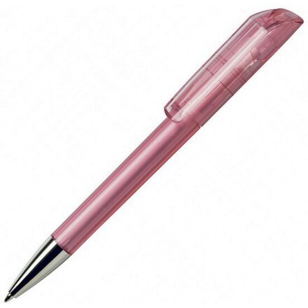 Ручка шариковая автоматическая "Flow 30 CR" светло-розовый/серебристый