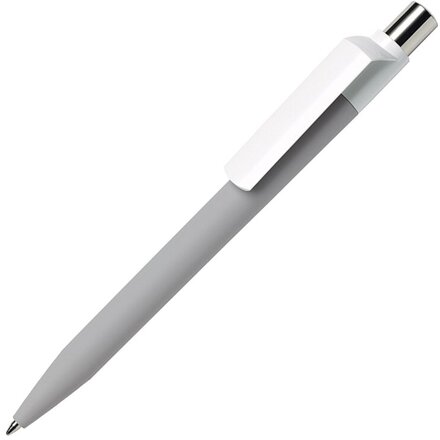 Ручка шариковая автоматическая "Dot GOM CB CR" софт-тач, серый