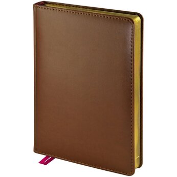 Ежедневник недатированный «Parliament» А5,  коричневый, срез золотистый
