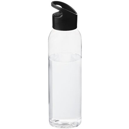 Бутылка для воды "Sky" прозрачный/черный