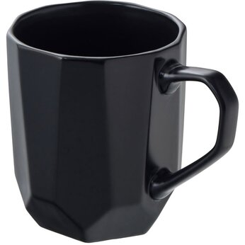 Кружка с гранями Amery, 310мл, черный матовый