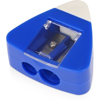 Точилка с ластиком "Easy duo", синий