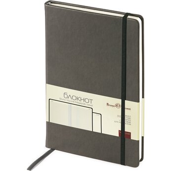 Блокнот "Megapolis Velvet" А5, серый