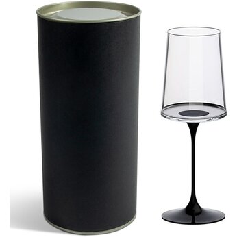 Бокал для белого вина "Trebonn SplitGlass",  прозрачный/черный