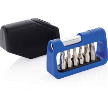 Отвертка с набором бит "P221.585" синий/черный