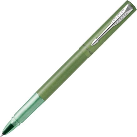 Ручка-роллер Parker Vector XL Green CT, цвет чернил black, стержень: F, в подарочной упаковке.