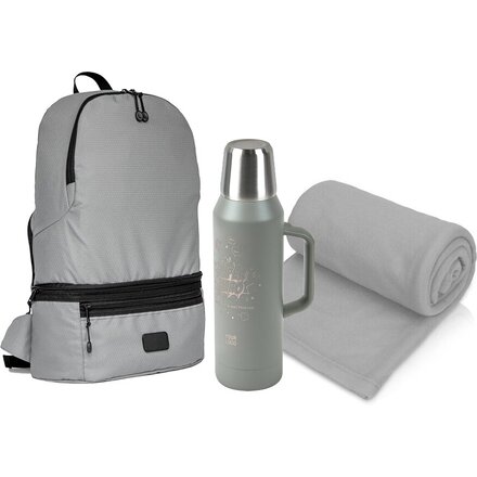  Набор подарочный: Рюкзак-трансформер Athletica, плед "Polar", термос "01632B"