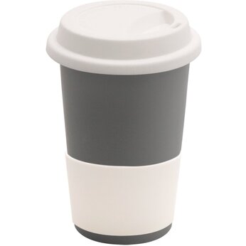 Кружка "Magic To Go" софт-тач, белый/серый