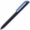 Ручка шариковая автоматическая "Flow Pure GOM K" софт-тач, черный/светло-синий