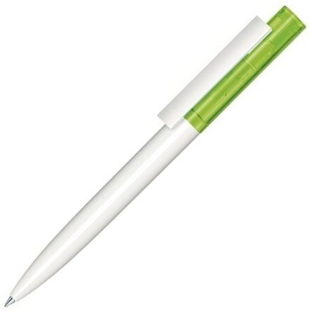 Ручка шариковая автоматическая "Headliner Clear Basic" белый/зеленый