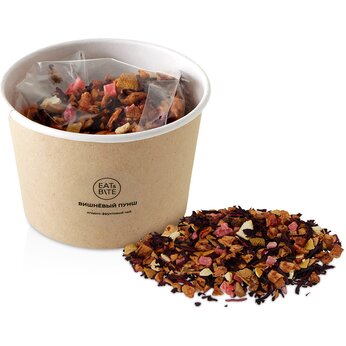 Чай травяной "Вишневый пунш" в картонном стаканчике, 50 гр.