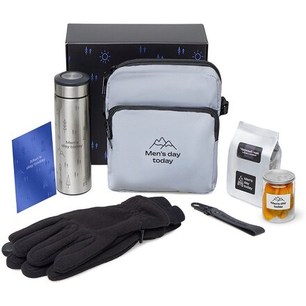 Подарочный набор «Re:m. Step»  с термосом, перчатками и сумкой