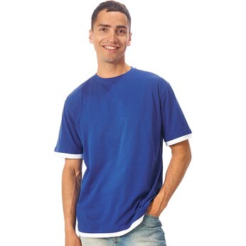 Футболка «Rotterdam» мужская, классический синий/белый,  S