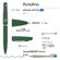 Ручка шариковая автоматическая "Portofino" зеленый/серебристый