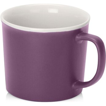 Матовая кружка Nancy 360 мл цветная снаружи, белая внутри, фиолетовый
