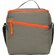 Изотермическая сумка-холодильник "Neo Classic" c контрастной молнией, серый/оранжевый