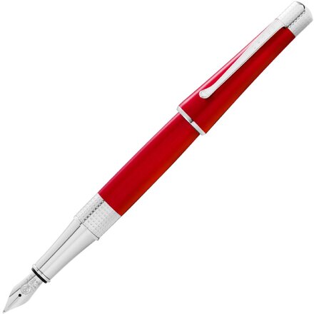 Ручка перьевая "Beverly" красный/серебристый