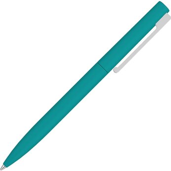 Шариковая ручка  "Bright F Gum" soft-touch, бирюзовый