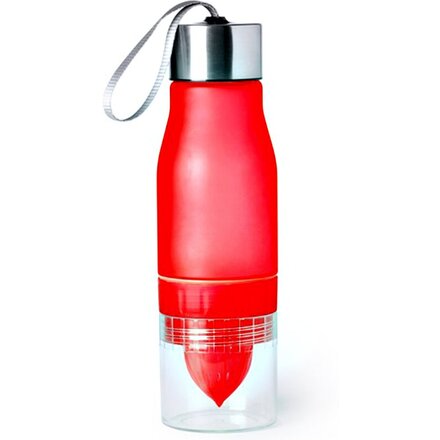 Бутылка для воды "Selmy" красный/прозрачный