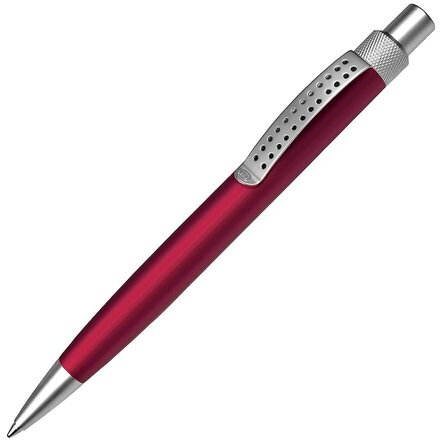 Ручка шариковая автоматическая "Sumo" красный/серебристый