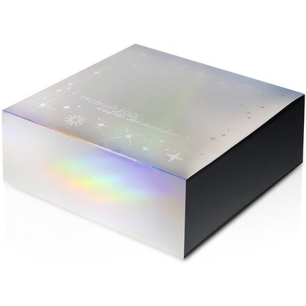 Подарочная коробка с голографическим шубером «Aurora», L, вн. размер 260х260х100 мм., размер L
