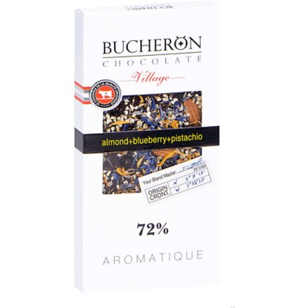 Шоколад горький Bucheron "Village" с миндалем, 100 гр