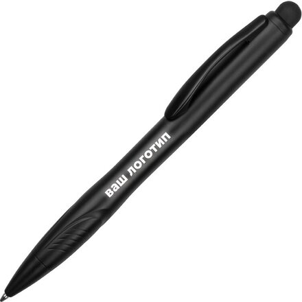 Ручка шариковая автоматическая "Light" черный/белая подсветка