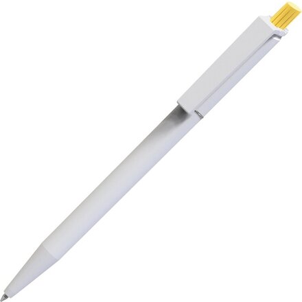 Ручка шариковая автоматическая "Xelo White" белый/желтый