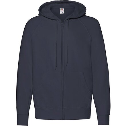 Толстовка мужская "Lightweight Hooded Sweat Jacket" 240, XXL, с капюшоном, темно-синий