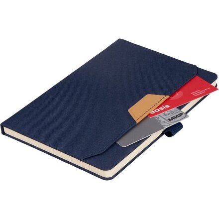 Блокнот А5 из RPET «Harvey», синий