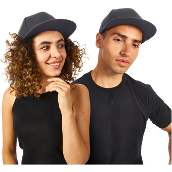 Бейсболка с прямым козырьком, темно-серый