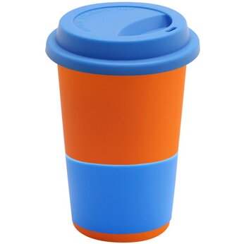 Кружка "Magic To Go" софт-тач, оранжевый/синий