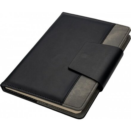 Блокнот А5 "Asunción", темно-серый/черный